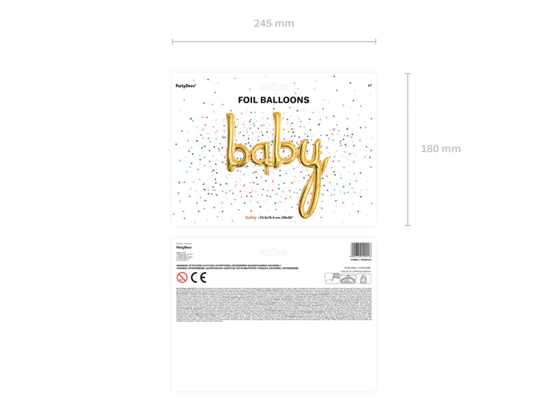Μπαλόνι Baby Foil Χρυσό 73.5x75.5 cm