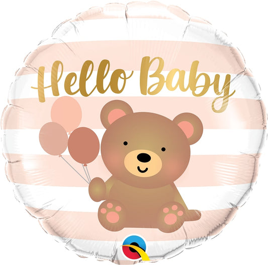 Μπαλ. Φοιλ 18 Hello Baby Bear & Balloons / 46εκ