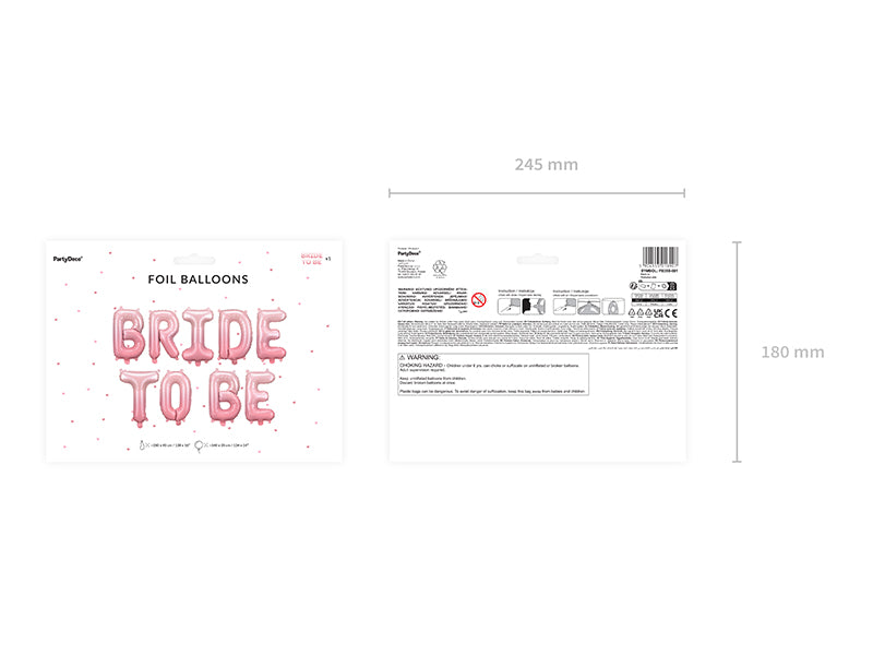 Μπαλόνι Bride to Be Foil Ροζ 350x45 cm