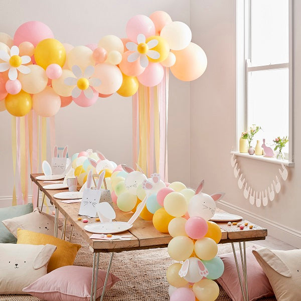 Κιτ με μπαλόνια για αψίδα DIY Pastel & Daisy